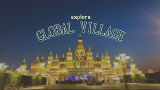 A day in Dubai Global Village 2024 | food exploration | dubai vlog | sahla ali vlogs