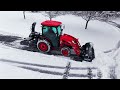 drive over the snow before blowing it away with a pull type snowblower ❄️☃️🌨️