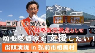 小野寺あきひこの活動「街頭演説in弘前市相馬村」