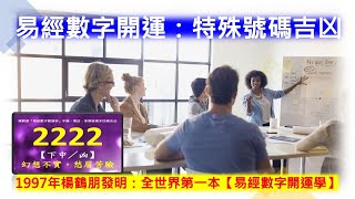 楊鶴朋『易經數字開運學』特殊號碼吉凶