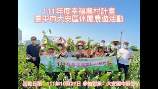 臺中市大安區休閒農遊活動-1111027