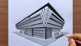 How to Draw a Building in 2-Point Perspective Step by Step