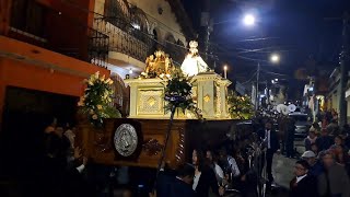 Salida de la pasada solemne de la virgen del rosario de morenos enero 2025