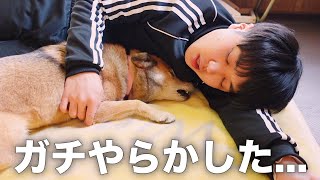 長年外飼いだった愛犬コロちゃんと正月太りを解消したら疲れ果ててこうなりました