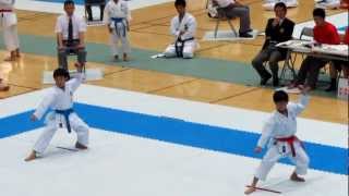 2012連盟北信越小5男子形一回戦　Heian-godan by 11- year-old-boy