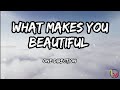 What makes you beautiful by One direction(lyrics)