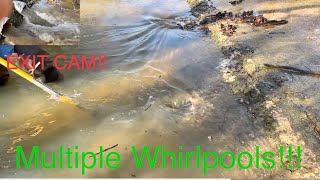 culvert unclogging. multiple whirlpools! 3/26/23 Northern Territory #14