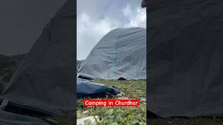 Camping on Churdhar Trek 🏕️ 🏔️ | Himachal Pradesh | 18 km trek | #shorts #travel #music