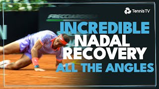 INCREDIBLE Rafa Nadal Recovery: All The Angles | Rome 2024