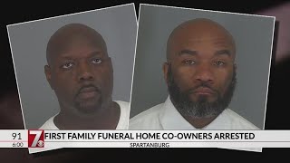 Spartanburg funeral home owners arrested after discovery of remains