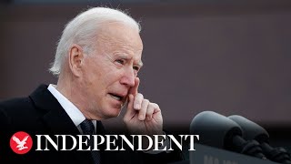 Watch in full: Joe Biden cries in emotional speech before heading to Washington for inauguration