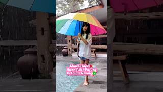 KDISTA HUJAN” PAKE PAYUNG DIPINGGIR KOLAM RENANG#shortviral#viralvideo#shortvideo#trending#trend