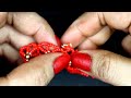 red hot ring bracelet seed bead flower bracelet u0026 finger ring set beads jewelry easy u0026 quick craft