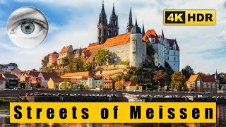 Germany in 4k walk: Beautiful streets of Meissen (Meißen) 🇩🇪 HDR ASMR