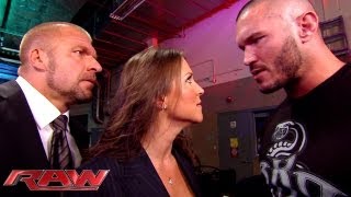 Stephanie Mcmahon Wants To See A Remorseless Randy Orton Raw Sept 16 2013