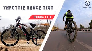 TOROID RUDRA LITE - Throttle Range Test | Electric Cycle 2023 | The E-Bikes Show