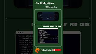 Air Hockey Game UI Animation in HTML CSS JavaScript | Interactive Web Development Project
