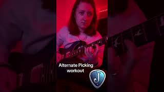 Alternate picking exercise at 120bpm #music #guitar #practice #musician #electricguitar