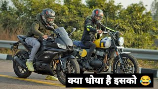 INTERCEPTOR BEAR 650 vs 2024 YAMAHA R3 🔥 | DRAG RACE | क्या धोया है इसको😂