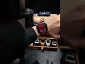 Apple watch stainless steel modified case! Luxury car-like black and red color! #shorts