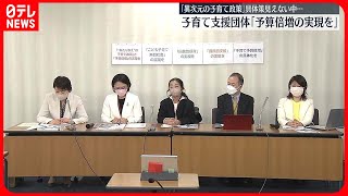 【子育て支援4団体が会見】出産・教育の原則無償化などで「予算倍増の実現を」