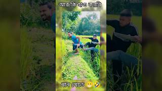 আর কি হাগু করবি ধান খেতে 🤭#shorts #funnyvideo #funny #facebook #viralvideo #viralshorts #foryou