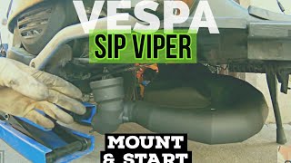 VESPA sip road XL VIPER BIGbox mount \u0026 1st start / FMPguides - Solid PASSion /