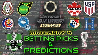 Betting Picks and Predictions CONCACAF World Cup Qualifying 2022  | Matchday 4