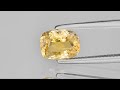 yellow sapphire 3.26ct mined in sri lanka certified by igi