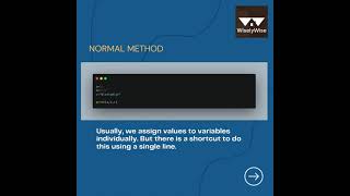 Python 💻 Tips 👍 & Tricks 👌 #10 | How to assign multiple variables in a single line | #Shorts