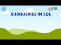Subqueries in SQL interview questions | SQL Tutorial for Beginners