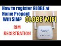 How to register GLOBE at Home Prepaid Wifi SIM?