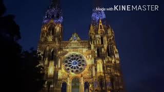 แสดงโชว์ไฟ แสง สี Chartres  en lumières