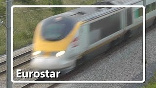 Eurostar at high speed (zoomed)