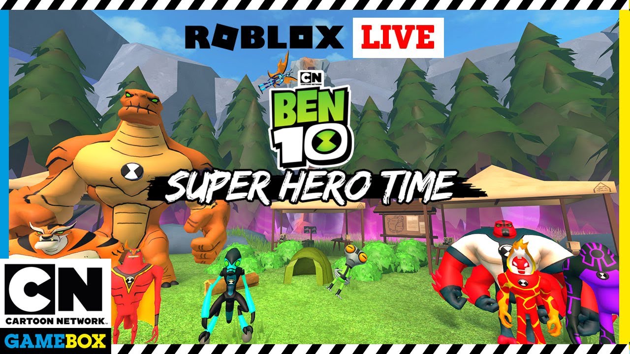 🔴 Live - Ben 10 Roblox Marathon | Ben 10 Super Hero Time Roblox ...