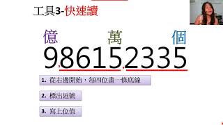 紐伯西數學教室 四上1-1一億以內的數-讀數