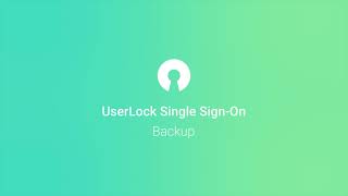 Userlock Single Sign On Configure Sso Backup Server