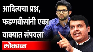 आदित्य ठाकरे आणि संजय राऊतांना फडणवीसांनी असं उत्तर दिलं Fadnavis on Sanjay Raut \u0026 Aditya Thackeray