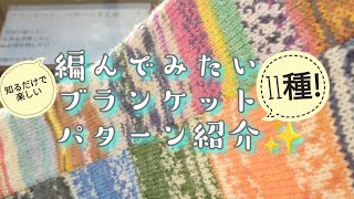 【パターン紹介】1度は編んでみたい😆大物!ブランケット11種✨