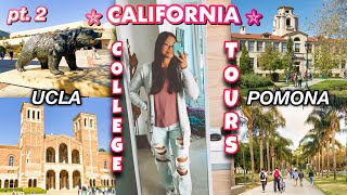 come COLLEGE TOURING w/ me! vlog (UCLA, POMONA COLLEGE)