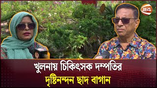 খুলনায় চিকিৎসক দম্পতির দৃষ্টিনন্দন ছাদ বাগান | Khulna | Channel 24