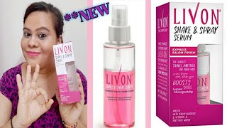 Livon Shake \u0026 Spray Hair Serum | REVIEW \u0026 DEMO | best hair serum for no shampoo days | AFFORDABLE