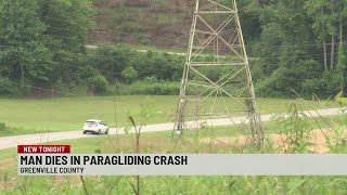 Coroner: Man Dies in Paraglider Crash in Greenville County