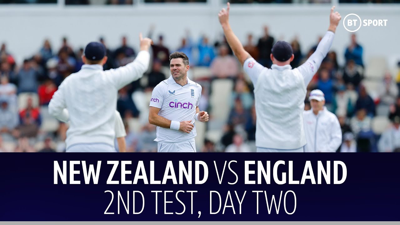 New Zealand V England | 2nd Test, Day Two Highlights | Anderson And ...