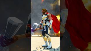 THOR SAVING AVENGERS FROM THANOS ATTACK 🤯 #shorts #gta5