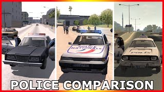 DRIV3R - Police Behaviour when driving in reverse (Analysis \u0026 Comparison)