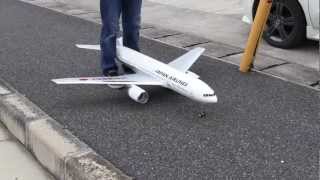 20120513　RC　飛行機　Boeing　777　 JAL　EDF　JET　Airliner　Air Craft