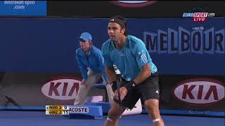 Fernando Gonzalez vs Andy Roddick Australian Open 2010 ENG commentary.