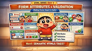 HTML Form Attributes & Validation Explained | Make Smart & Secure Forms (Beginner Guide)