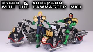 Hiya Toys JUDGE DREDD \u0026 ANDEROSN w/ the LAWMASTER MKII Exquisite Mini Action Figure Review